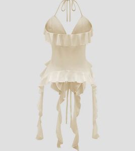 Ruffled Halter Top