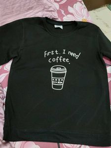 Coffee Graphic Black T-shirt