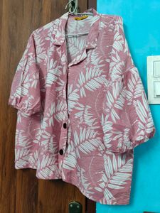 Floral Print Button-Down