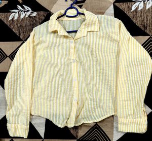 Yellow Striped Button-Up Shirt 💛