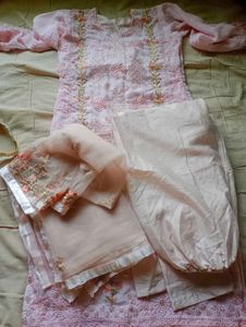 Pink Embroidered Salwar Kameez