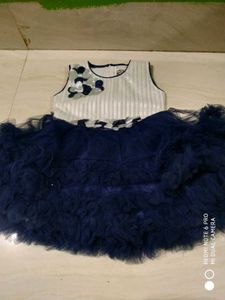 Cute Navy Blue Party Dress