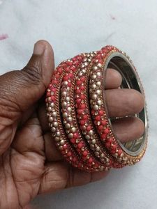 Pink &amp; Gold Bangle Set