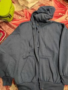Blue Zip-Up Hoodie