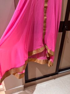 PINK ETHNIC GOWN DRESS