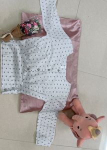 ➡️White Full Sleeve Summer Top⬅️