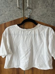 Stay Groovy White Crop Top