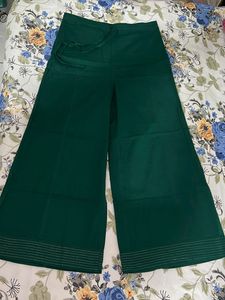 Cotton Green Palazzo Pant
