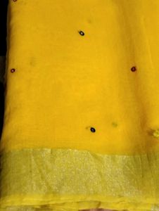 Elegant Yellow Saree