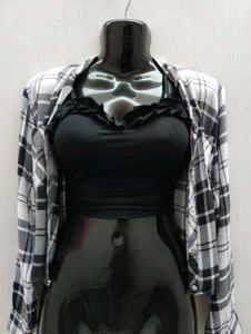 Combo Of Tank Top And Shirt