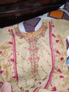 Pink And Cream Suit