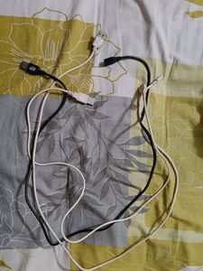 3 Data Cables Micro Usb Type