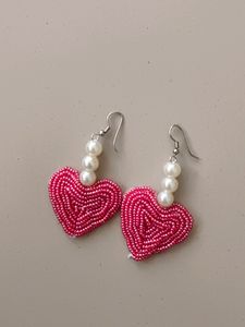 Heart Pearl Earring