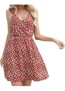Brown Floral Dress