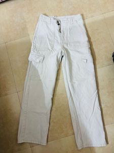 Beige Cargo Pants