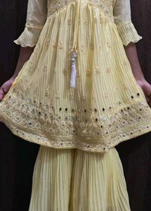 Yellow Embroidered Kurta Set