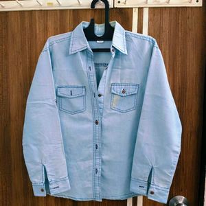 🛍️ Light Blue Denim Shirt ⭐⭐⭐⭐
