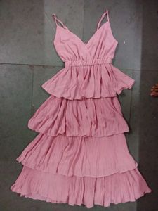 Ellie Pleated Ruffle Dress 24th Spoke