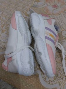 Cute Pink &amp; White Sneakers