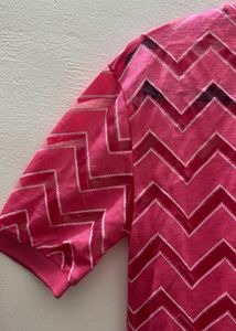 Splash Pink Zig Zag Top