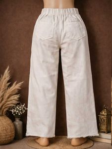 Wide Leg Button Front Pants