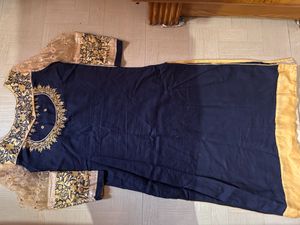 Navy Blue Kurta With Pants