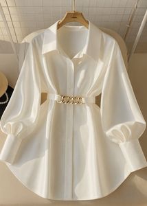 Savana Chic White Button-Down Shirt