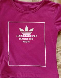 Crop T-shirt(Active Wear)