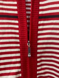 Striped Zip-Up Hoodie