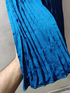 Royal Blue Pleated Palazzo Pant