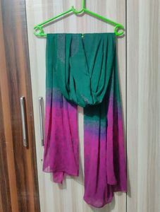 Dupatta (Green And Pink Colour)