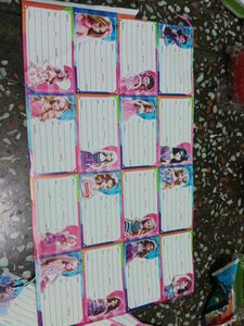 Barbie Name Tag Stickers