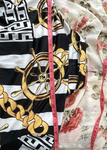 Nautical Print Shirt Dress