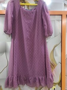 Purple Polka Dot Dress