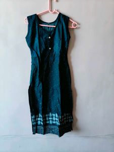 Denim Sleeveless Kurti