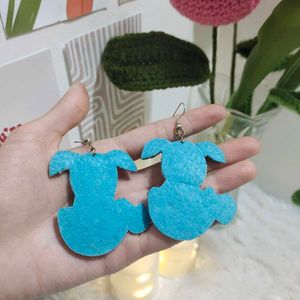 Handmade Beaded Easter Bunny Earrings🐇
