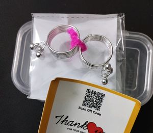 Silver Ring 💍 Pack of 2 ( New )