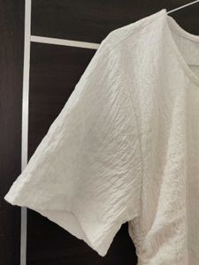 Zudio Cream Textured Top - Size XL