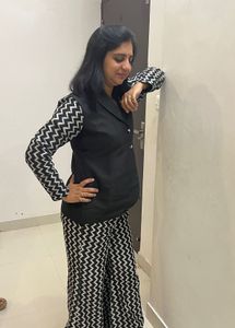 Stylish Black &amp; White Co-ord Set