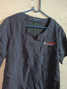 Ladies Summer Fashion Casual Top Navy Blue