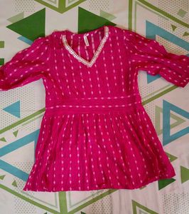 Pink Printed Blouse