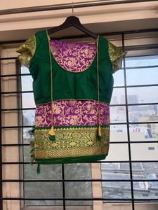 Purple Banarasi Silk Saree