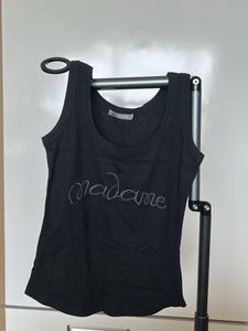 Black Madame Tank Top