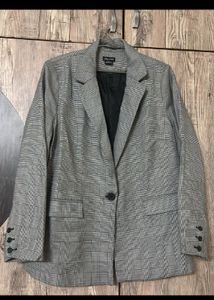 Oversized Plaid Blazer