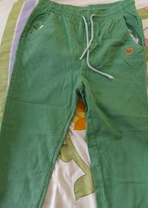 Elasticated Green Pant