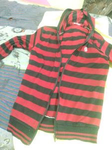 Striped Zip-Up Hoodie