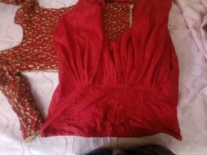 Red bridal suit Set of3