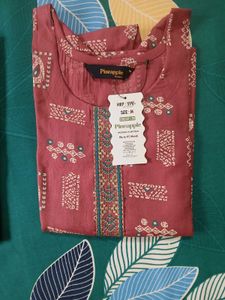 Coral Kurti Size M
