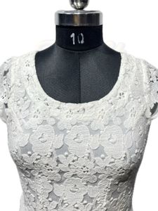 Elegant White Lace Dress