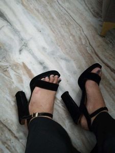 Black Heels - Size 4